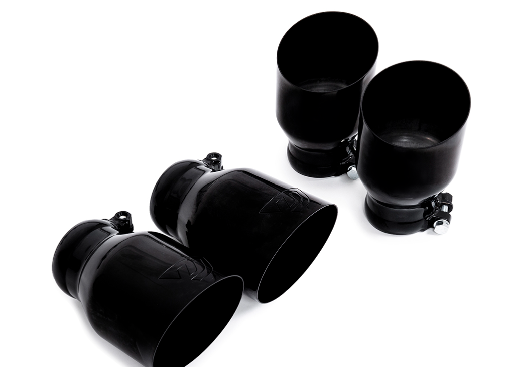 Unitronic Round Chrome Exhaust Tips - MK7/MK7.5 Golf R and 8V S3