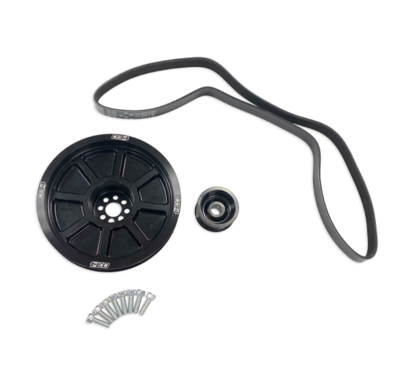 034Motorsport Dual Pulley Hardware Kit 190MM - B8 S4/S5/Q5/SQ5, C7 A6/A7, & D4 A8 3.0 TFSI