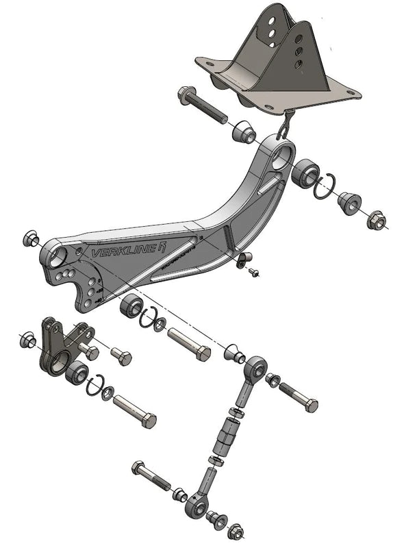 VERKLINE Spherical Adjustable Rear Trailing Arm Kit - MK5/MK6