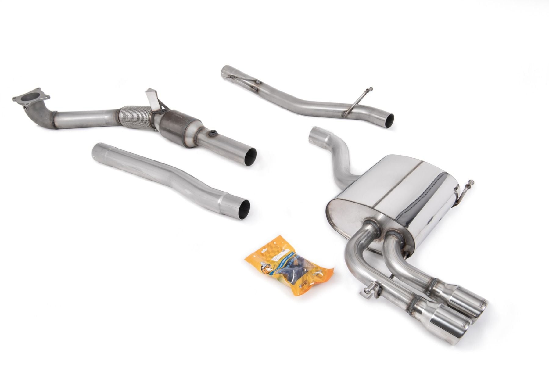 Milltek Turbo-back Exhaust - Audi 8P A3 2.0T 5-Door Sportback Quattro