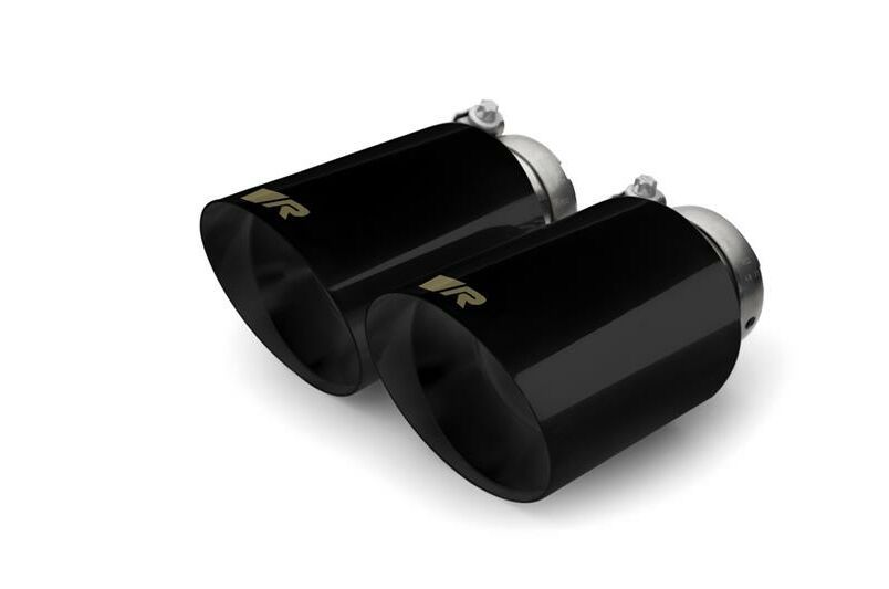 Remus 2014 Volkswagen Golf R Mk VII Axle Back Exhaust w/Connection Tubes/ Black Chrome Tail Pipe Set