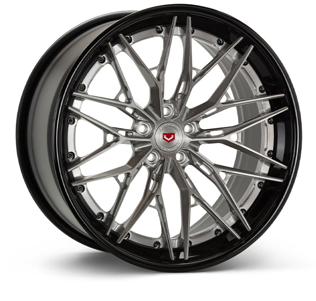 Vossen Forged S21-02 21X12 ET61 Centerlock Brushed Dark Smoke Porsche 911 Turbo S 992 Rear