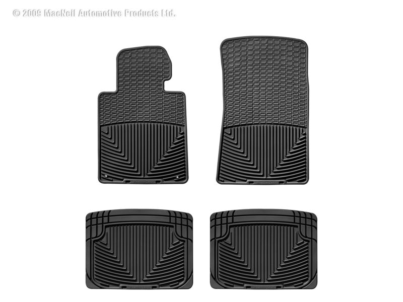 WeatherTech  77-88 Porsche 924 Front And Rear Rubber Mats - Black