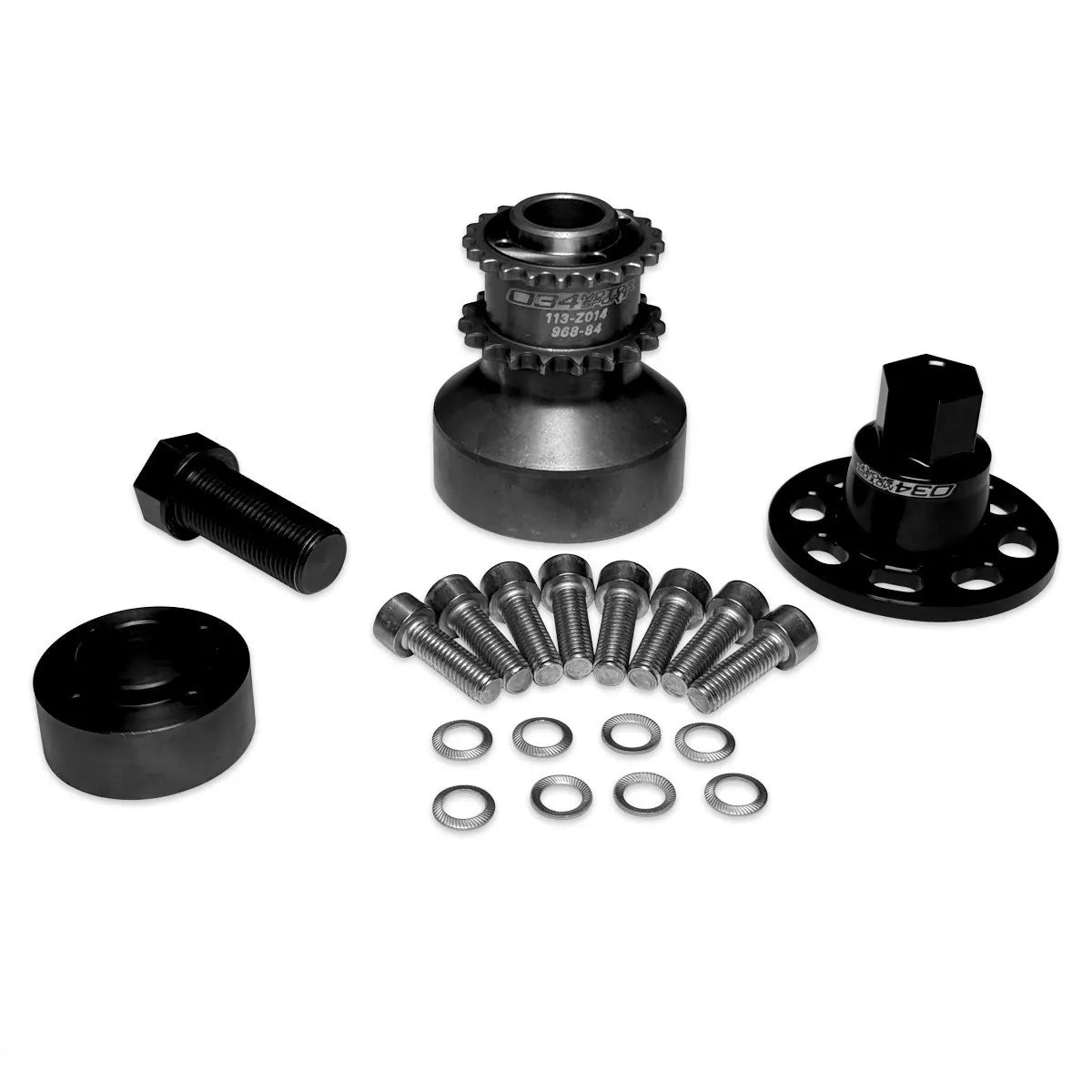 034Motorsport 1-Piece Pinned & Unpinned Crank Hub With Crank Bolt Capture Plate - BMW N55/S55