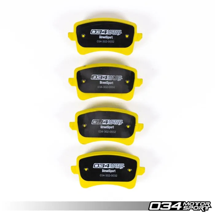 034Motorsport Dynamic+ StreetSport Rear Brake Pads - Audi B8/B8.5 A4/A5/S4/S5, 8R Q5, C7/C7.5 A6/A7
