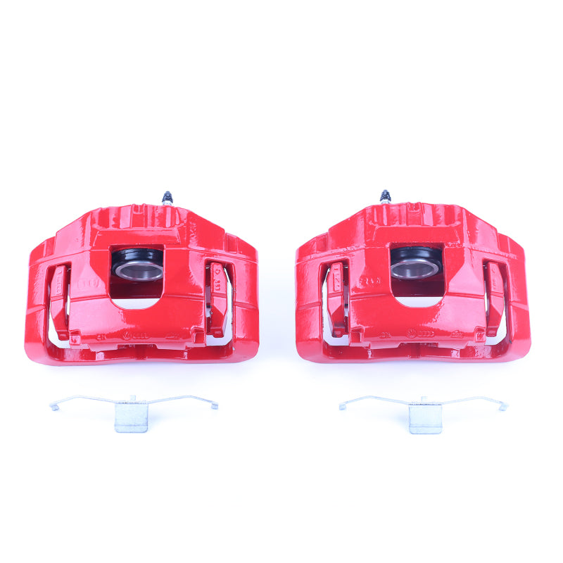 PowerStop 05-06 Audi A4 Front Red Calipers w/Brackets - Pair