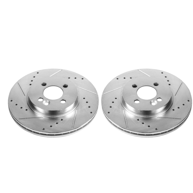 PowerStop 07-16 Mini Cooper Front Evolution Drilled & Slotted Rotors - Pair