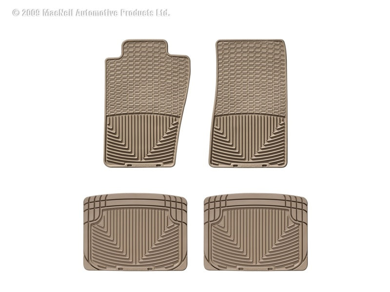 WeatherTech  82-04 Chevrolet S-10 Pickup Front And Rear Rubber Mats - Tan