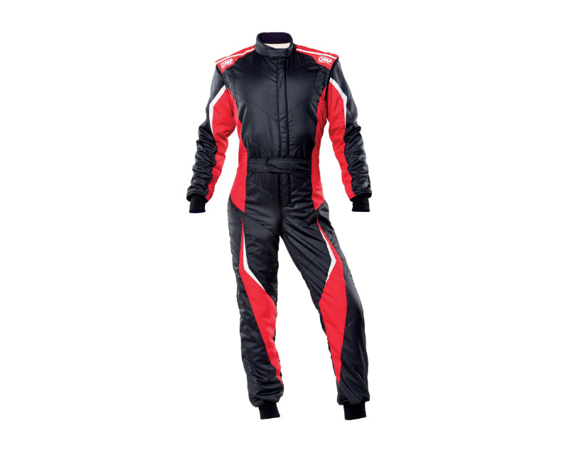 OMP Racing OMP Tecnica Evo Overall My21 Black/Red - Size 54 (Fia 8856-2018)