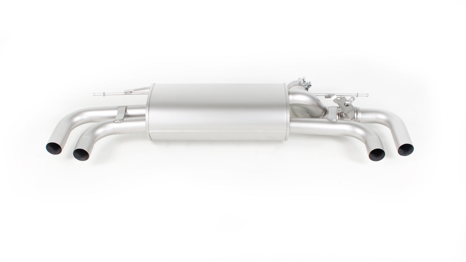 Remus 2017 BMW 5 Series G30 Sedan / G31 Touring Axle Back Exhaust w/Chrome Tail Pipe Set - Angled Rolled