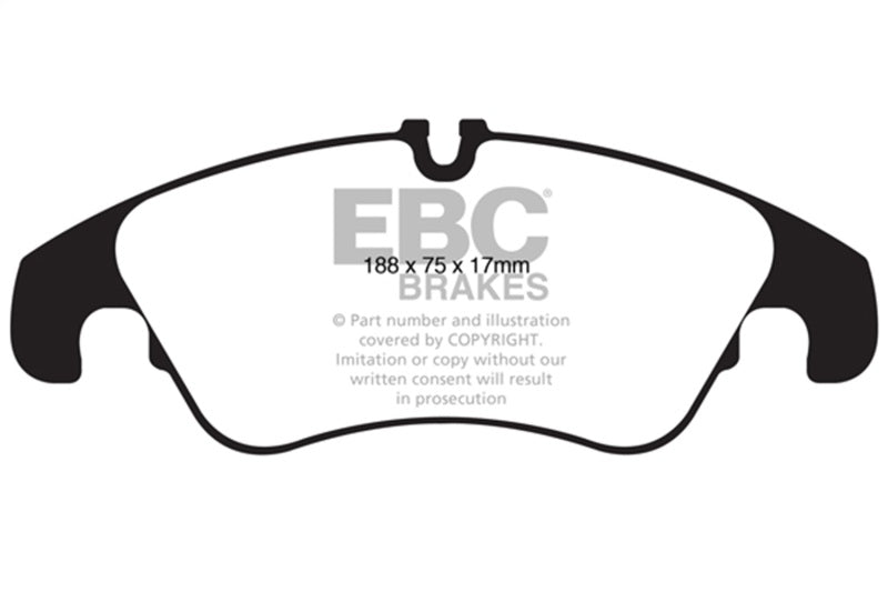 EBC 2011 Audi Q5 BR 2.0T Orangestuff Front Brake Pads