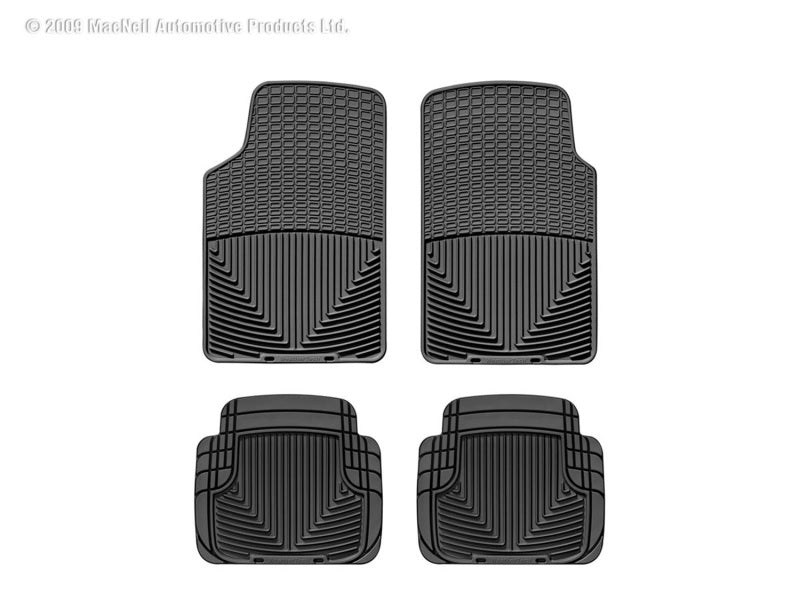 WeatherTech  98-05 Volvo C70 Front And Rear Rubber Mats - Black