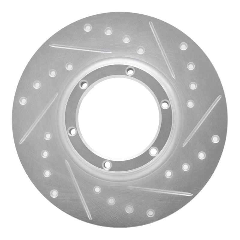 R1 Concepts 71-83 Renault Lecar Front Right Rear Right Drilled & Slotted Silver Brake Rotor