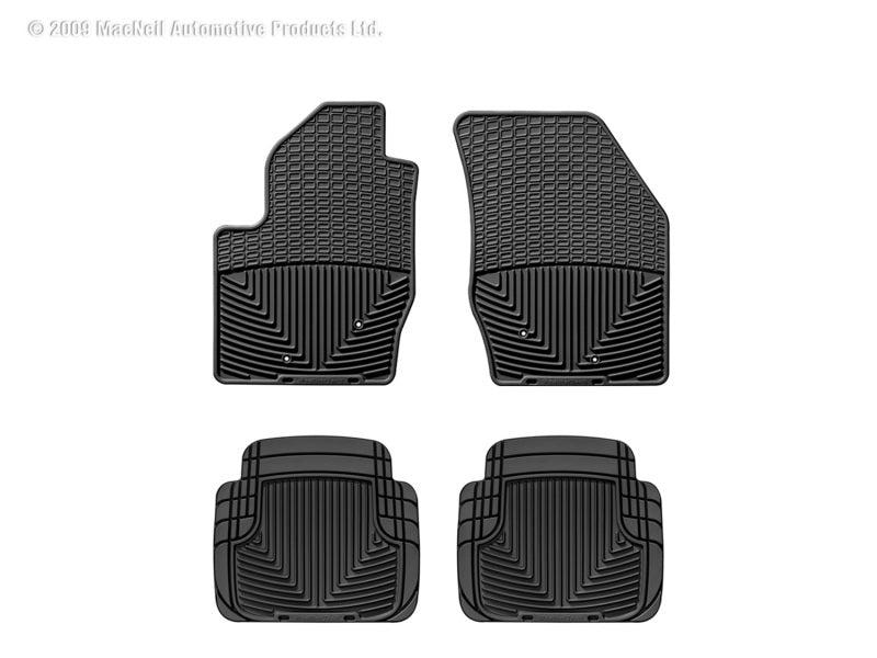 WeatherTech  07-10 Chrysler Sebring Front And Rear Rubber Mats - Black