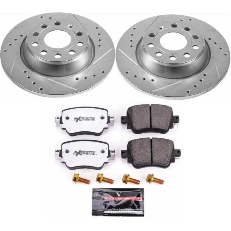 PowerStop 16-18 Audi Q3 Rear Z26 Street Warrior Brake Kit
