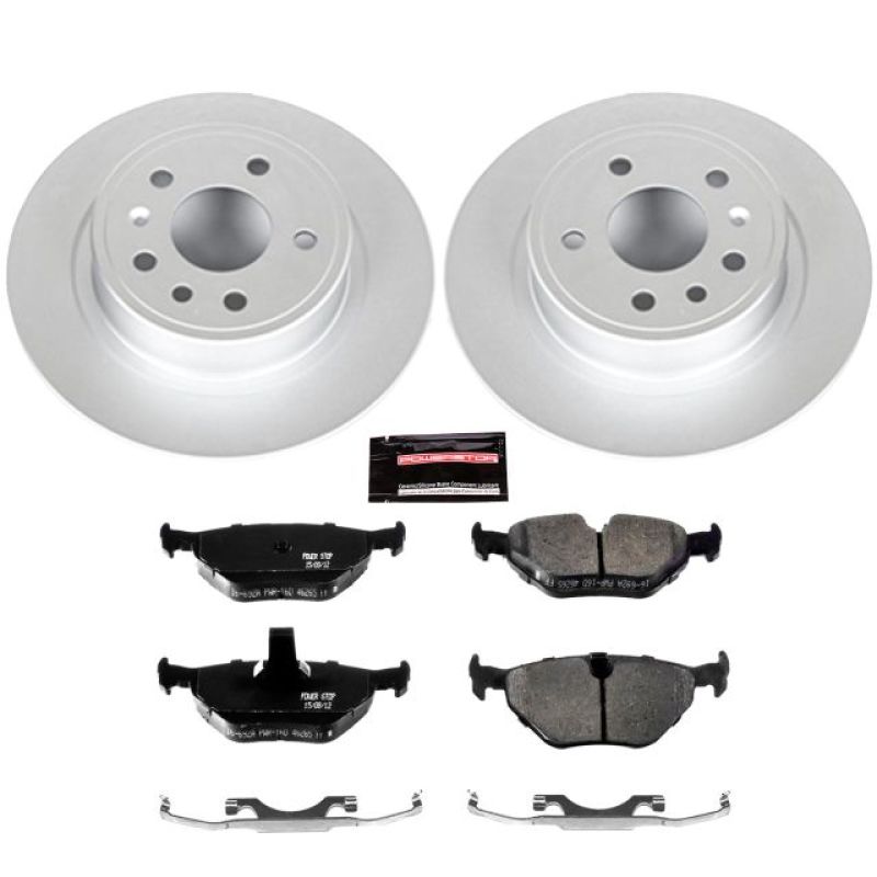 PowerStop 99-10 Saab 9-5 Rear Z23 Evolution Sport Coated Brake Kit