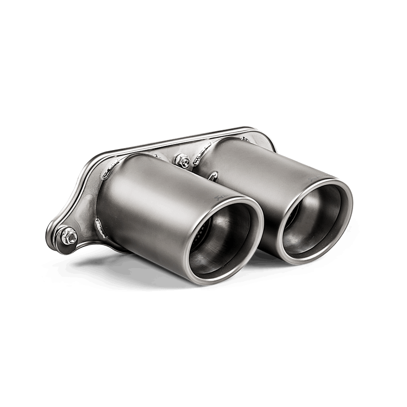 Akrapovic 2018 Porsche 911 GT3 (991.2) Tail Pipe Set (Titanium) - For Use With Optional Carbon Fiber Diffuser