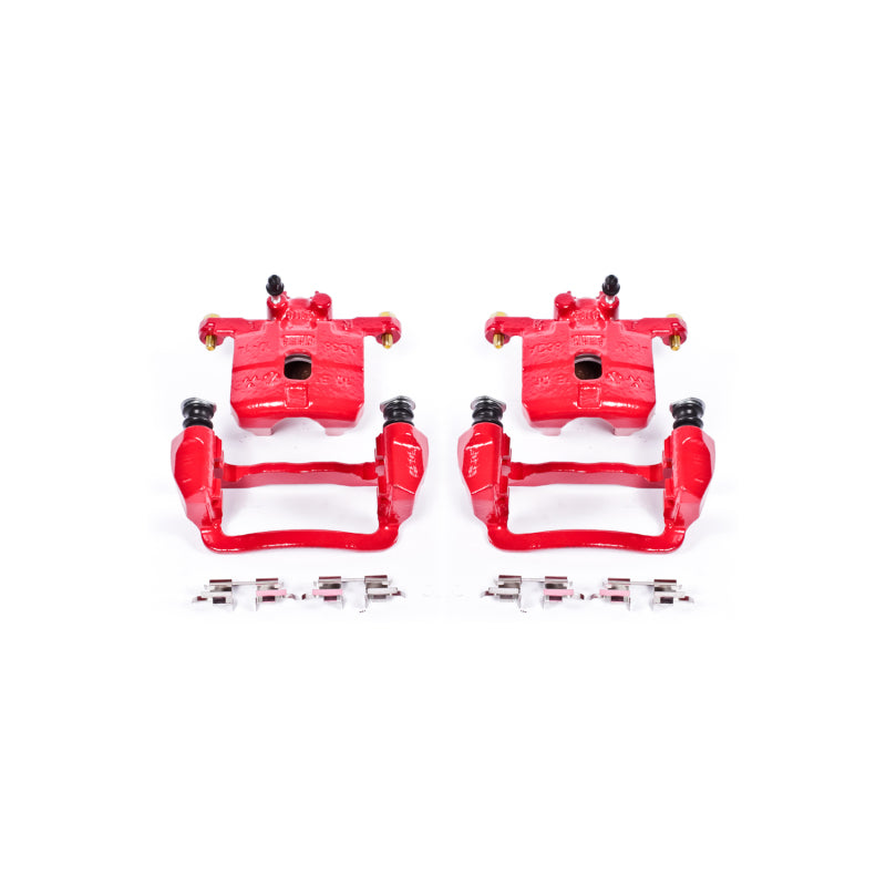 PowerStop 05-06 Saab 9-2X Rear Red Calipers w/Brackets - Pair