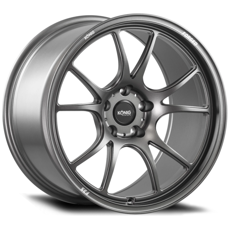 Konig Wheels Konig Forged F3S 18X10 5X120.65 ET58 Satin Charcoal Knurled Bead