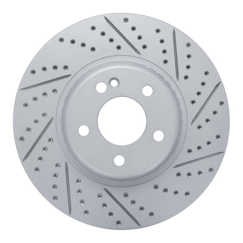 R1 Concepts 16-23 Mercedes-Benz Glc300 Rear Right Drilled & Slotted Geo-Carbon Rotor