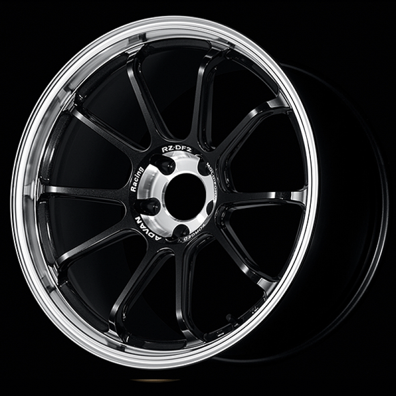 Advan RZ-DF2 19x10.5 / +30 Offset / 5x114.3 / 73mm Bore / Diamond Cut and Racing Titanium Black