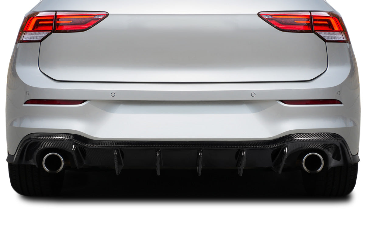 Carbon Creations Zamba Rear Diffuser - 1 Piece - 2022-2024 Volkswagen Golf GTI