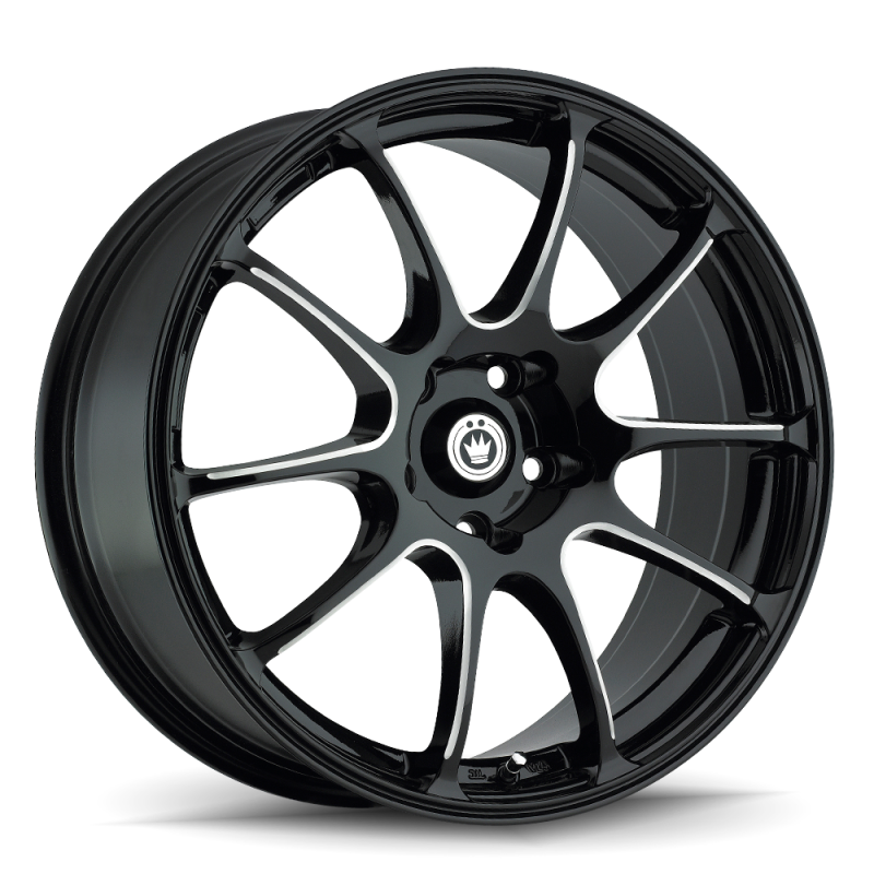 Konig Wheels Konig Illusion 17x7 4x100 ET40 Black/Ball Cut Machine