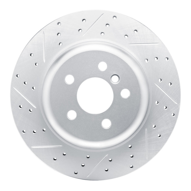 R1 Concepts 17-26 BMW Z4 Right Rear Drilled & Slotted Geo-Carbon Rotor