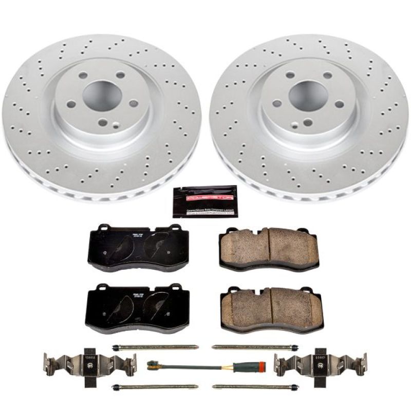 PowerStop 09-14 Mercedes-Benz CL550 Front Z23 Evolution Sport Coated Brake Kit
