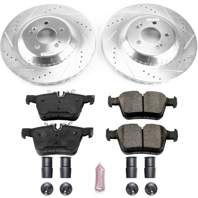 PowerStop 2018 Mercedes-Benz C350e Rear Z23 Evolution Sport Brake Kit