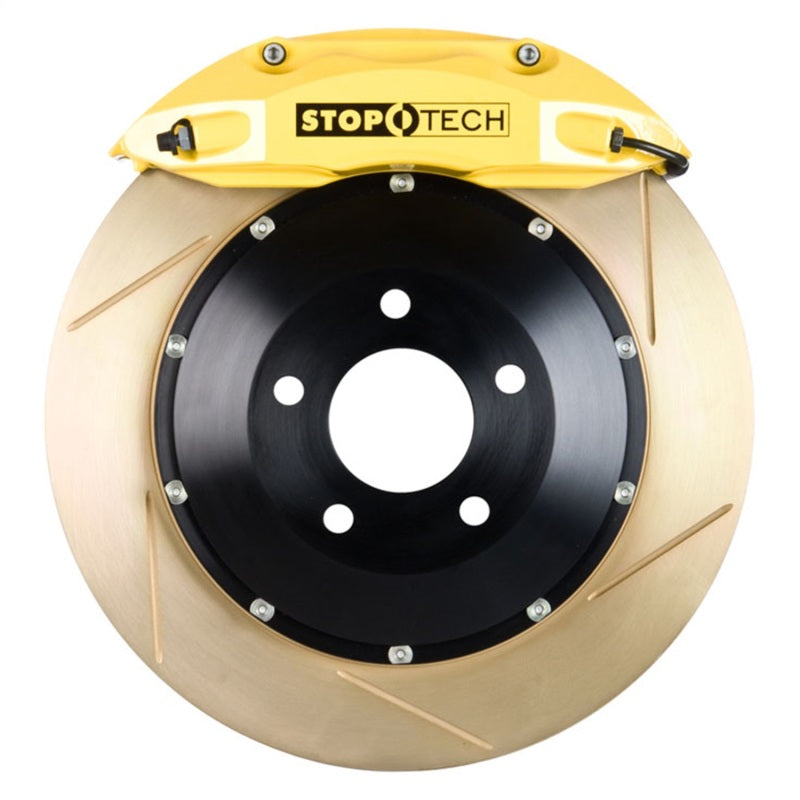 StopTech BBK 01-07 BMW M3 (E46) ST-40 Yellow Calipers 355x32 Rear Zinc Slotted Rotors