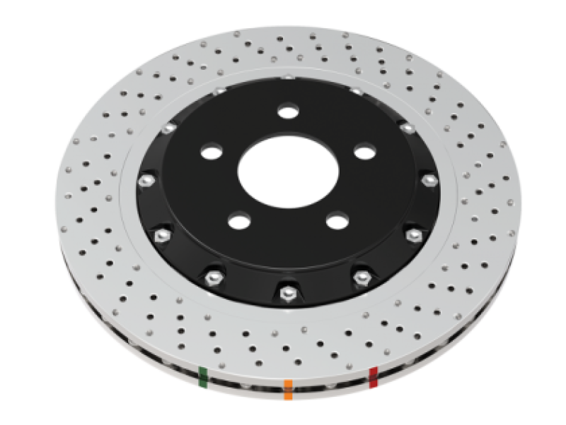 DBA 15-18 BMW M3 (w/Iron Rotors) Front 5000 Series Cross Drilled Rotor w/Silver Hat - DBA53298SLVXD