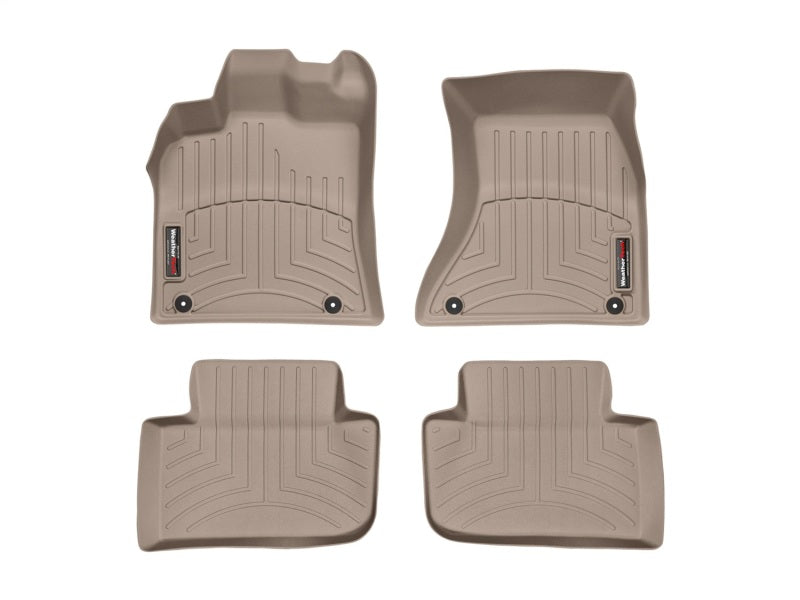 WeatherTech  15+ Porsche Macan Front And Rear Floorliners - Tan