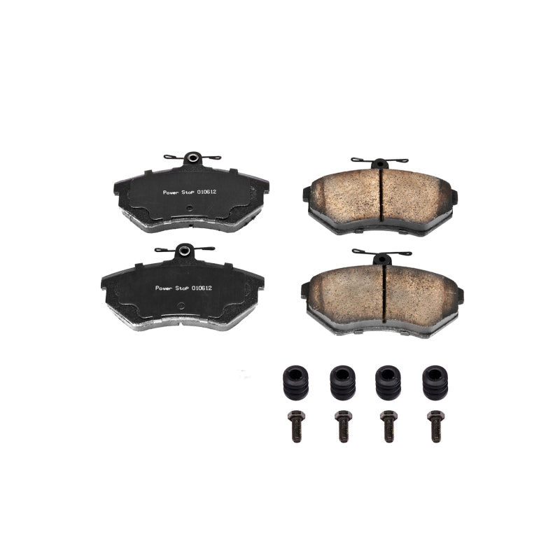 PowerStop 95-02 Volkswagen Cabrio Front Z17 Evolution Ceramic Brake Pads w/Hardware