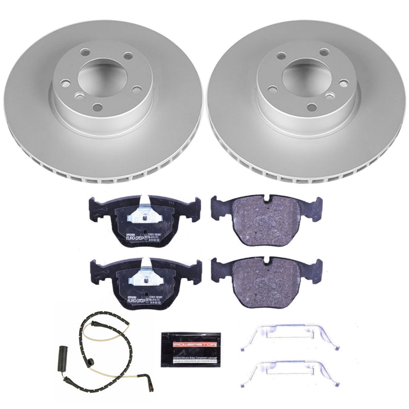 PowerStop 01-03 BMW 530i Front Euro-Stop Brake Kit