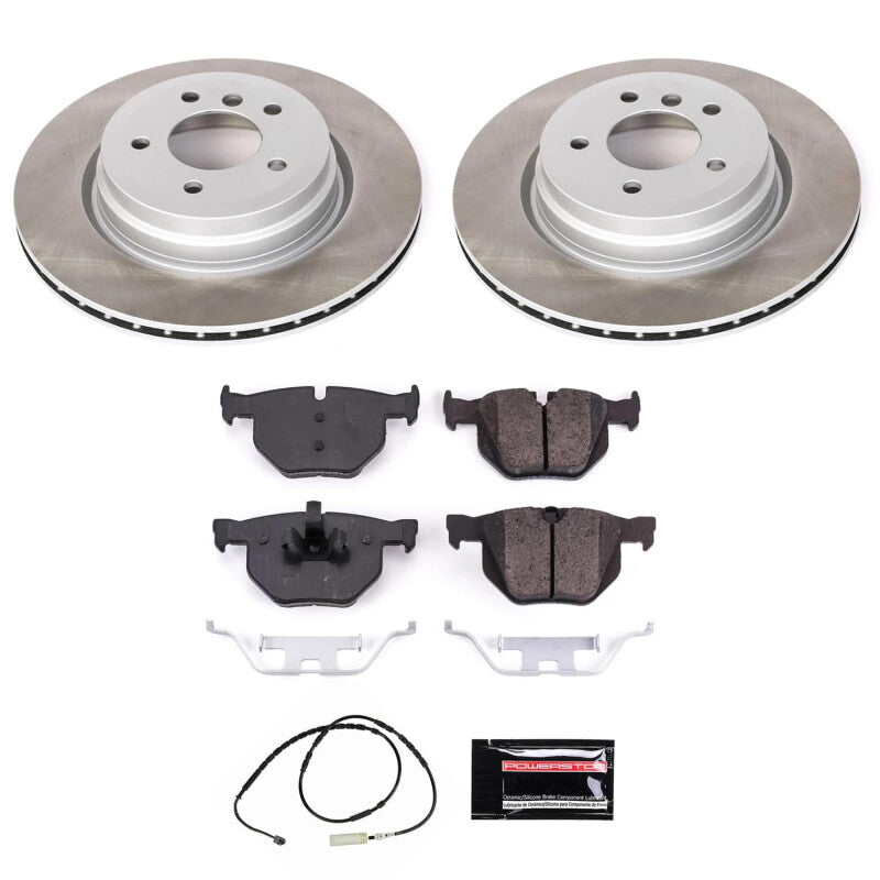 PowerStop 13-15 BMW X1 Rear Semi-Coated Rotor Kit