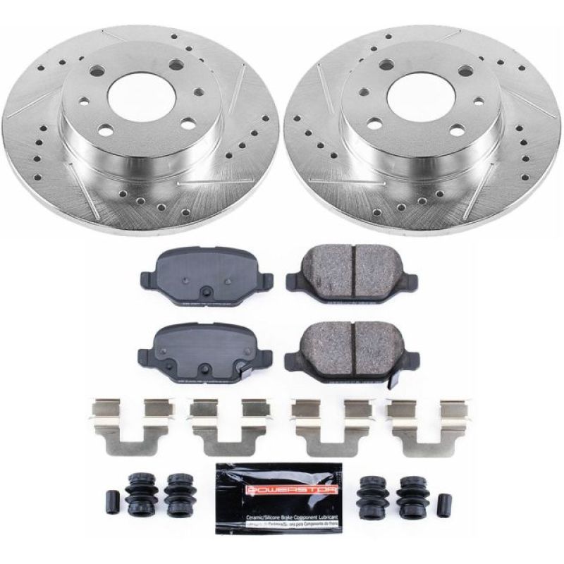 PowerStop 12-18 Fiat 500 Rear Z23 Evolution Sport Brake Kit