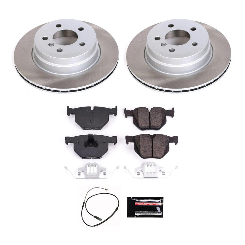 PowerStop 11-19 BMW X6 Rear Semi-Coated Rotor Kit