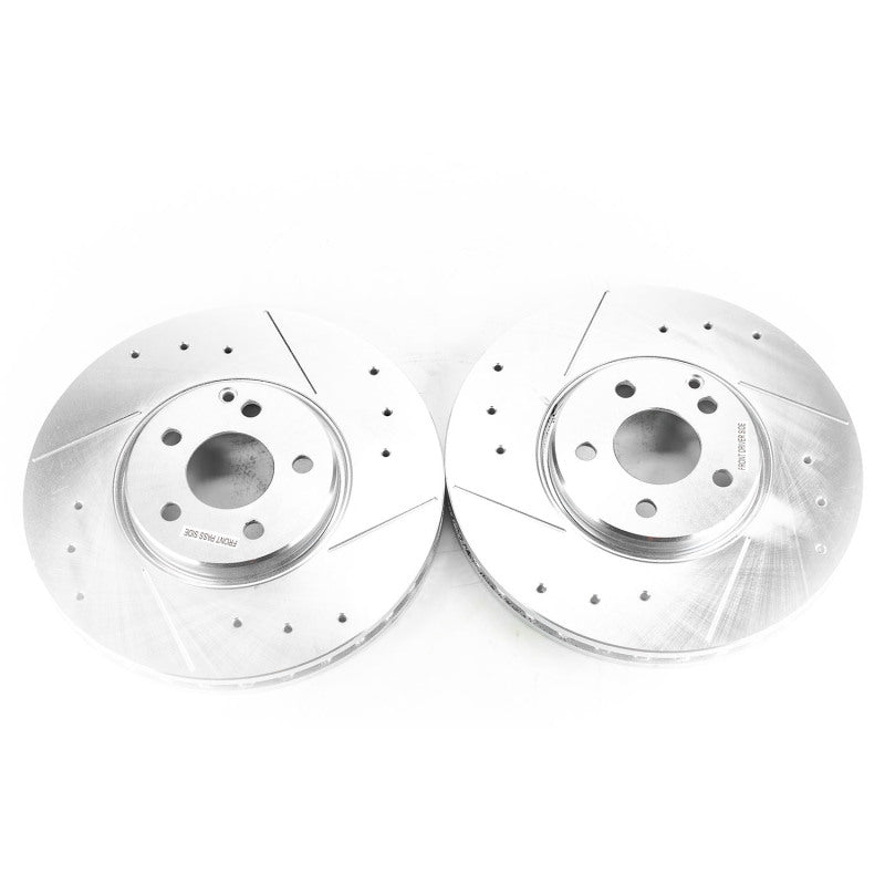 PowerStop 04-06 Mercedes-Benz E500 Front Evolution Drilled & Slotted Rotors - Pair