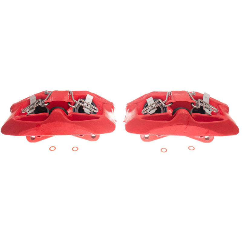 PowerStop 03-04 Audi A6 Front Red Calipers w/Brackets - Pair