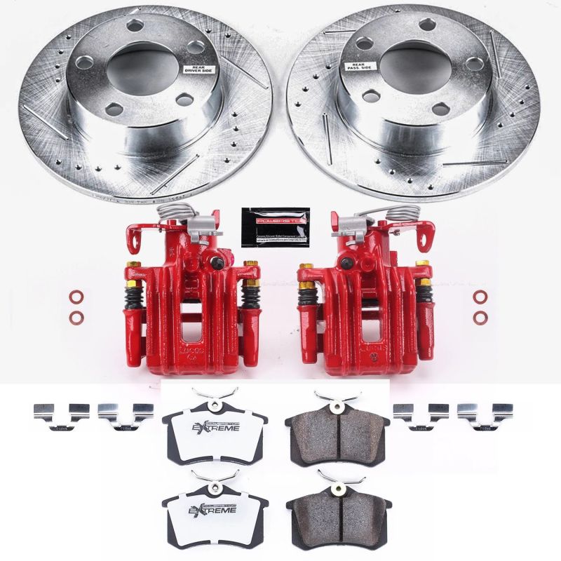 PowerStop 98-01 Audi A6 Quattro Z26 Street Kit w/ Calipers - Rear