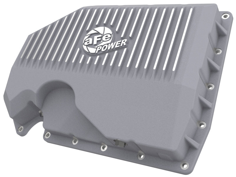 aFe 05-19 VW 1.8L/2.0L w/o Oil Sensor Engine Oil Pan Raw POWER Street Series w/ Machined Fins