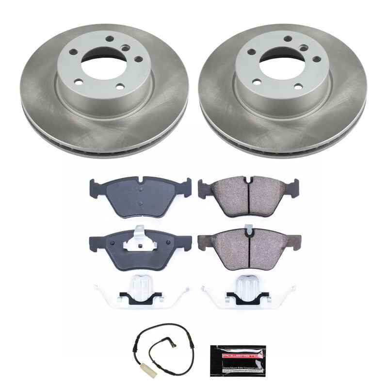 PowerStop 08-10 BMW 128i Front Semi-Coated Rotor Kit