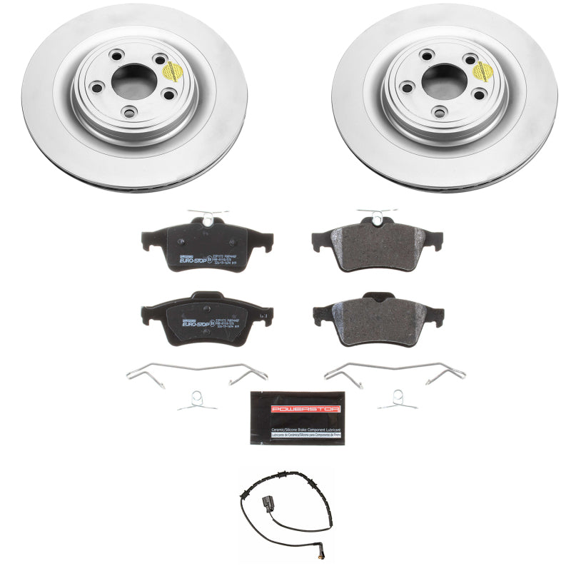 PowerStop 10-15 Jaguar XF Rear Euro-Stop Brake Kit