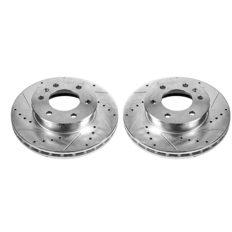 PowerStop 07-09 Dodge Sprinter 2500 Front Evolution Drilled & Slotted Rotors - Pair