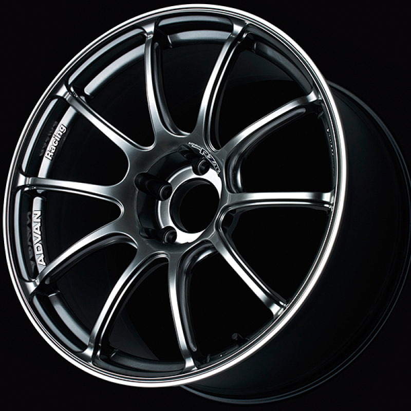 Advan RZII 15x5.5 / +45 Offset / 4x100 / 63mm Bore / Racing Hyper Black and Ring