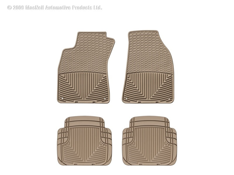 WeatherTech  95-11 Audi A6/S6 Front And Rear Rubber Mats - Tan