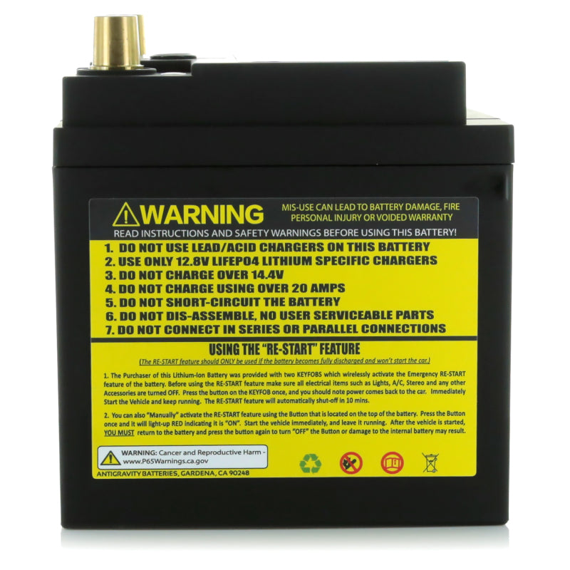 AntiGravity Batteries Antigravity H6/Group 48 Lithium Car Battery w/Re-Start