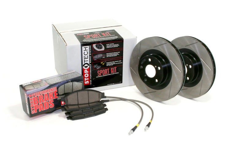 StopTech 02-03 Mini Cooper/Cooper S Slotted Sport Brake Kit