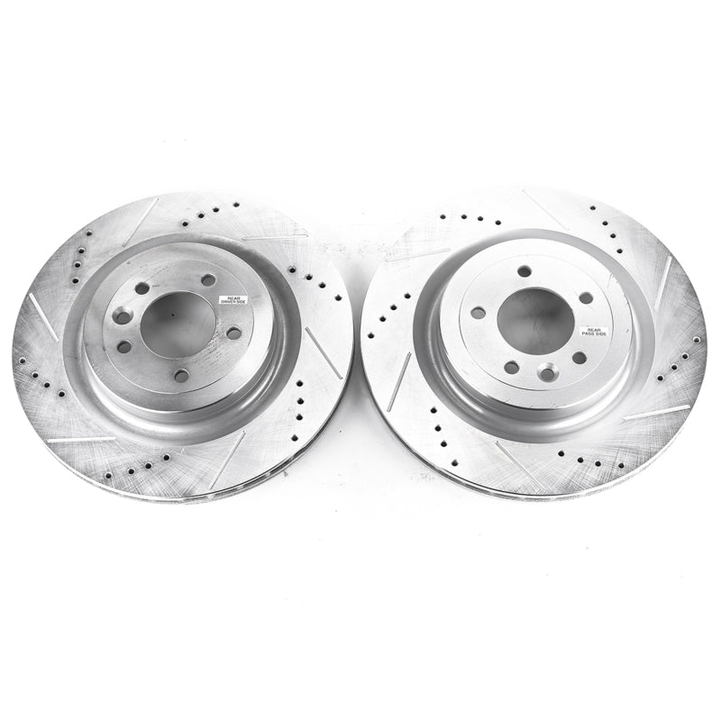 PowerStop 13-18 Land Rover Range Rover Rear Evolution Drilled & Slotted Rotors - Pair